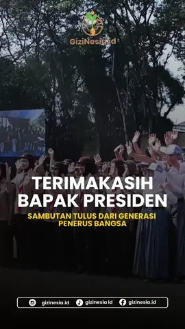 penuh haru kehadiran Presiden Prabowo seraya mengucapkan terima kasih atas program Makan Bergizi Gratis (MBG). Mereka adalah penerus bangsa, calon Generasi Emas 2045, yang kini tumbuh dengan sehat dan penuh semangat. Salam hangat, senyum tulus, dan doa terbaik dari anak-anak Indonesia menjadi bukti bahwa kebaikan melahirkan cinta. Program MBG bukan hanya soal makanan, tapi tentang warisan kasih sayang untuk masa depan bangsa. Dari hati Pak Prabowo untuk anak bangsa. Dari senyum anak-anak, tumbuh cinta dan harapan untuk Indonesia yang lebih baik. #mbg #mbgcerdaskanbangsa #mbghapusstunting #prabowo #gizinesia 