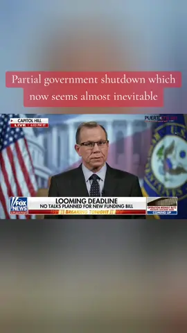 @Fox News Partial government shutdown which now seems almost inevitable #fyp #News #Trump #government #shutdown 