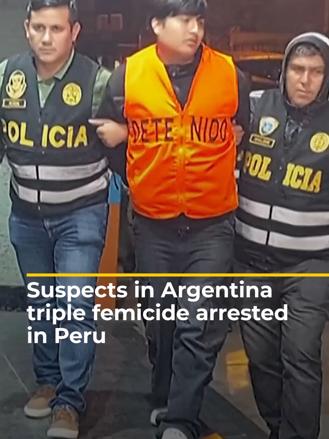 Police in Peru say they have arrested the main suspects in the murders of two women and a girl whose torture was streamed live on social media in Argentina, prompting outrage and mass protests. #news #Peru #Argentina