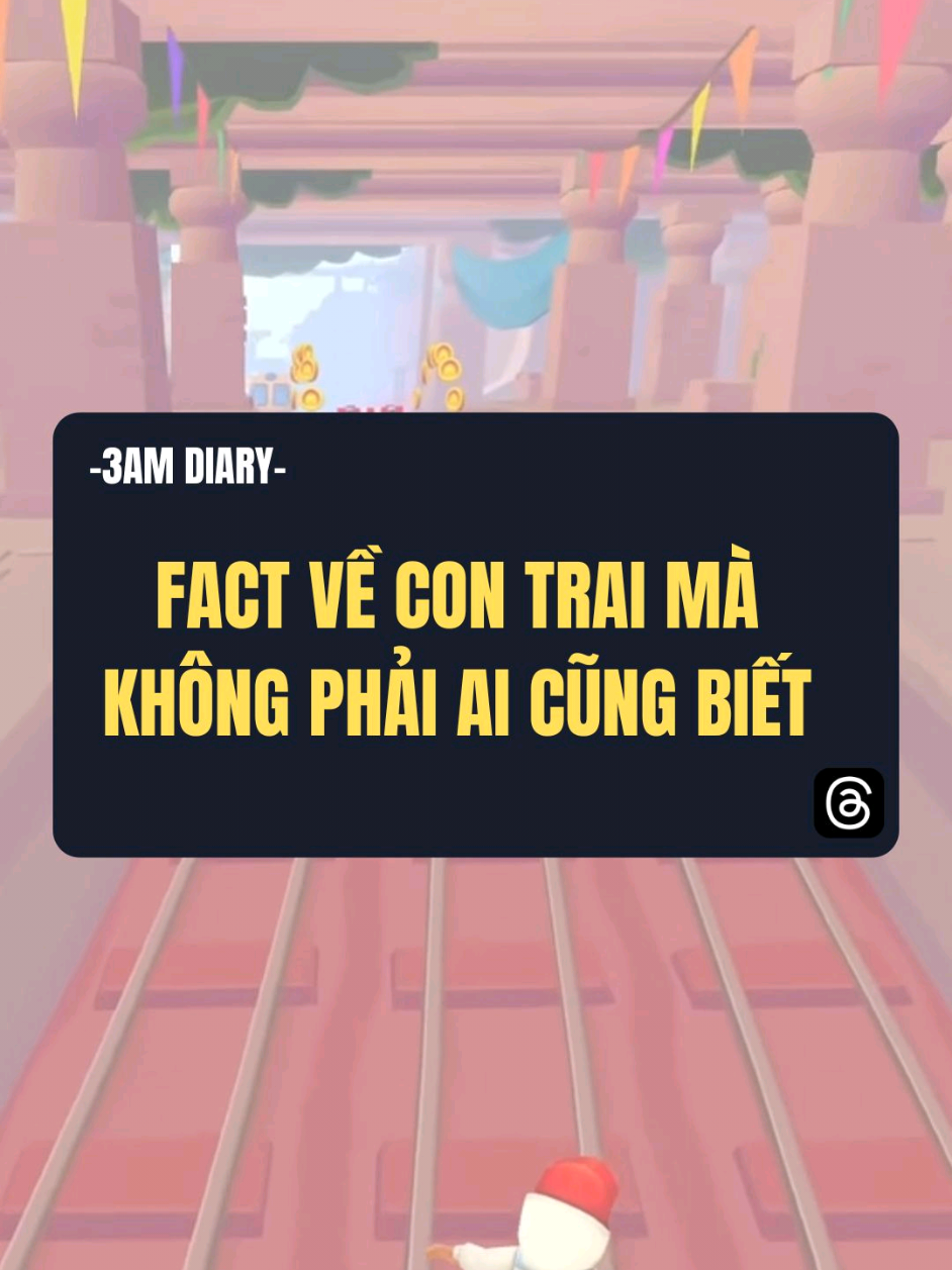 Fact về con trai mà không phải ai cũng biết. #threads #fact #contrai #tiktokviral #xuhuong 