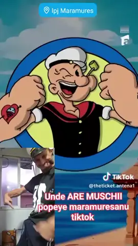 Popeye maramuresanu isi arata muschiul la The Ticket #theticket #antena1 #antenaplay #baiamare #bucuresti 