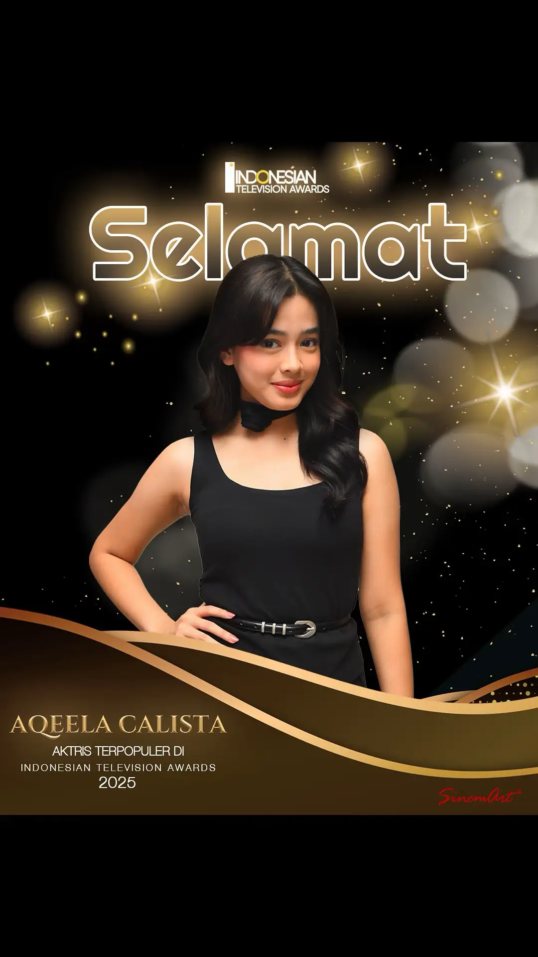 Selamat untuk Aqeela Calista meraih penghargaan Aktris Terpopuler di Indonesian Television Awards 2025! Terima kasih untuk semua yang sudah voting dan mendukung. Prestasi ini tidak akan tercapai tanpa kalian❤️ #AsmaraGenZ #Sinemart #SCTV