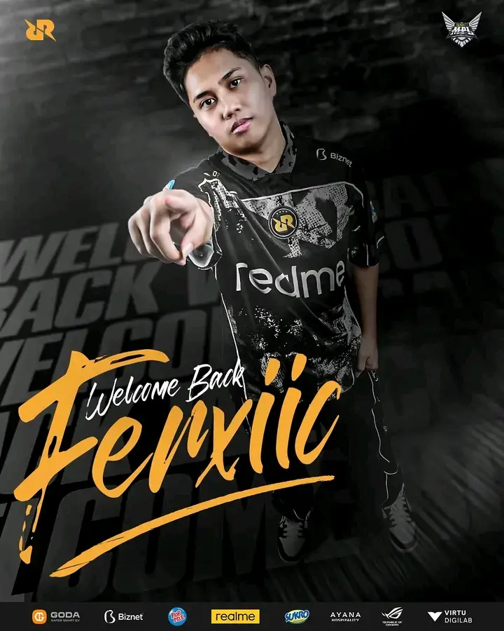 RRQ Ferxic is back. Semoga bisa memperkuat rrq welcome back  rrq ferxic🧡🔥. #vivarrq #teamrrq #rrqhosi #rrqkingdom  #mpls16 #mplindonesia 