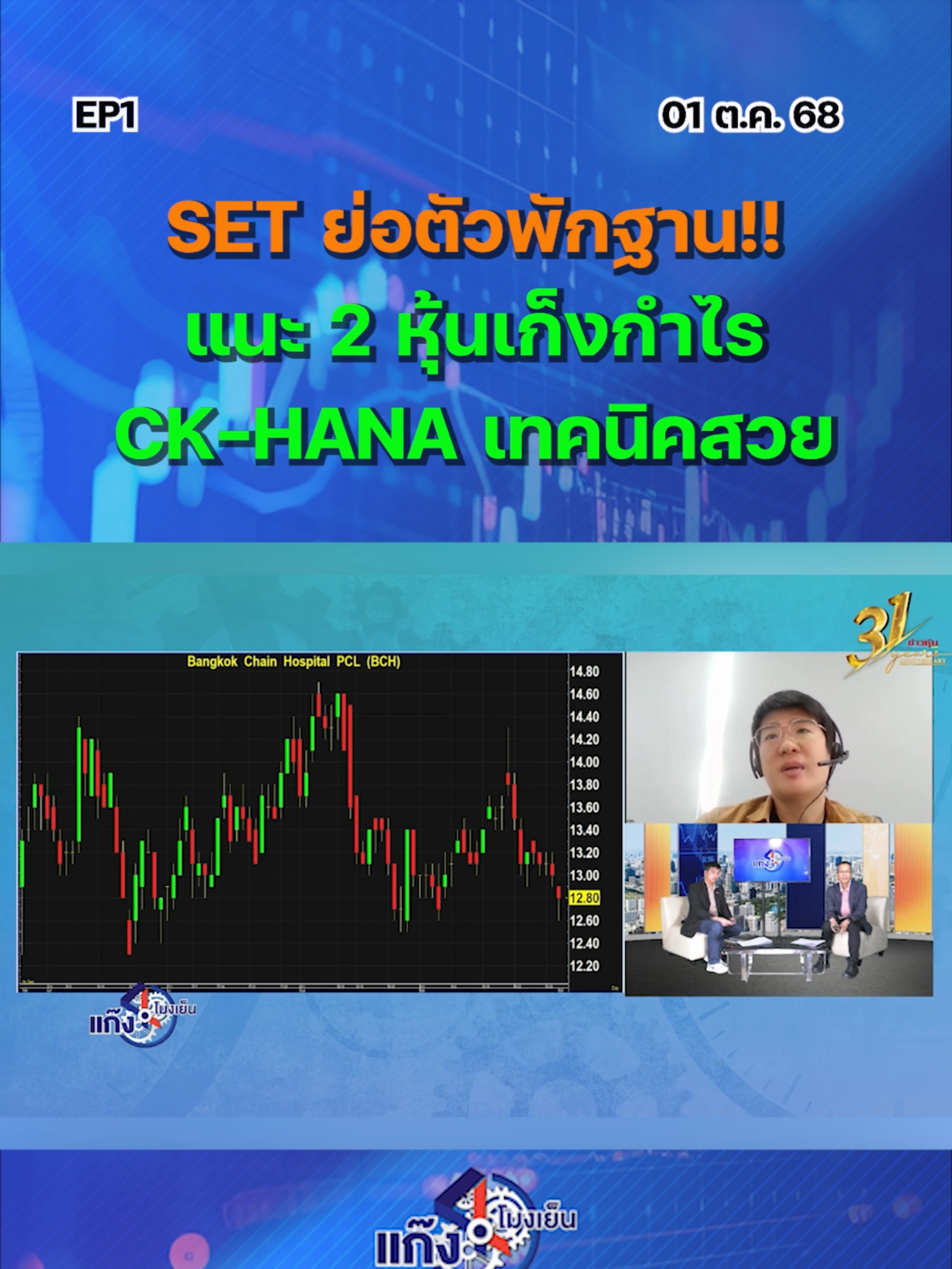 SET ย่อตัวพักฐาน!!  แนะ 2 หุ้นเก็งกำไร CK-HANA เทคนิคสวย EP..1 #หุ้นเด่น #ข่าวหุ้นเจาะตลาด #ข่าวหุ้น #ข่าวหุ้นธุรกิจออนไลน์ #ข่าวtiktok #kaohoon #kaohoononline #หุ้นไทย #SET #แก๊ง4โมงเย็น #CK #HANA