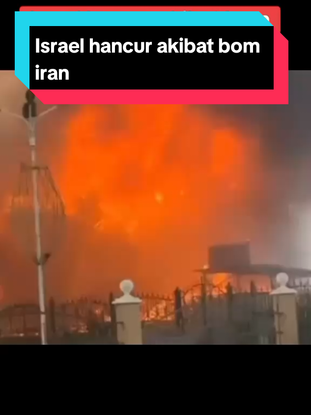 #israel hancur akibat bom#iran 