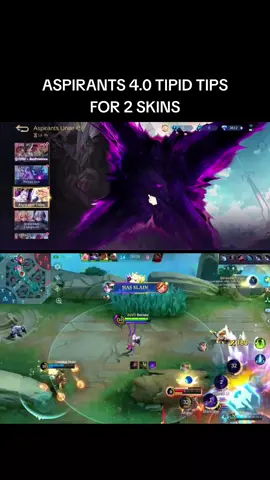 Aspirants 4.0 tipid tips for 2 skins #MLBB #MLBBNEXT2025 #MLBBObsidia #mlbb #mobilelegends #mlbbaspirants #mlbbaspirant #mlbbaspirant2025 #aspirantvexana #aspirantguinevere #polaaspirant #aspiranttipshemat #mlbbnewevent #aspiranttipidtips #mlbbtipidtips #ubetipidtips #mlbbnewupdate #layla1111 #thamuz1111 #mlbb1111 #mlbbnexussea #nexussea 