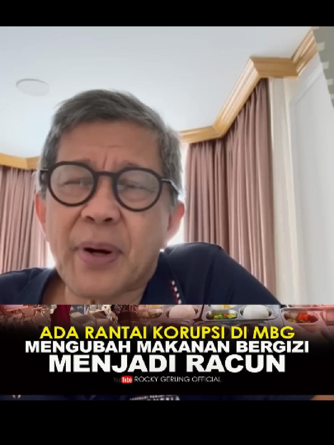 𝐀𝐃𝐀 𝐑𝐀𝐍𝐓𝐀𝐈 𝐊𝐎𝐑𝐔𝐏𝐒𝐈 𝐃𝐈 𝐌𝐁𝐆, 𝐌𝐄𝐍𝐆𝐔𝐁𝐀𝐇 𝐌𝐀𝐊𝐀𝐍𝐀𝐍 𝐁𝐄𝐑𝐆𝐈𝐙𝐈 𝐌𝐄𝐍𝐉𝐀𝐃𝐈 𝐑𝐀𝐂𝐔𝐍 #RockyGerung #MBG