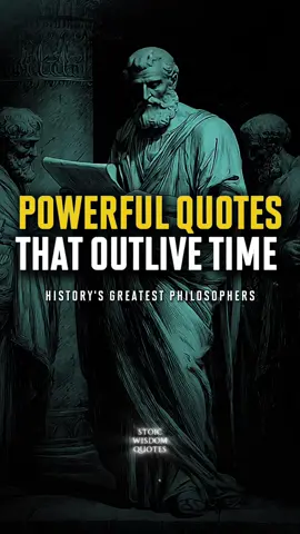 The Most Powerful Quotes From History’s Greatest Philosophers | Stoicism Words that have survived centuries still carry the power to guide our lives today. In this video, we explore some of the most powerful quotes from Marcus Aurelius, Seneca, Aristotle, Buddha, Nietzsche, and more — wisdom that cuts deeper than time itself. These timeless lessons show us how to live with strength, clarity, and purpose. ✨ In this video you’ll learn:  • Why Stoic wisdom still shapes the modern world.  • How ancient philosophers viewed fear, suffering, and resilience.  • The importance of habits, perspective, and meaning in life.  • Why imagination often causes more pain than reality.  • How truth survives long after we are gone. 🔔 Follow for more Stoic wisdom and daily reminders that sharpen your mind, strengthen your spirit, and prepare you for life’s challenges. #stoicism #philosophy #lifelessons #quotes #motivation 