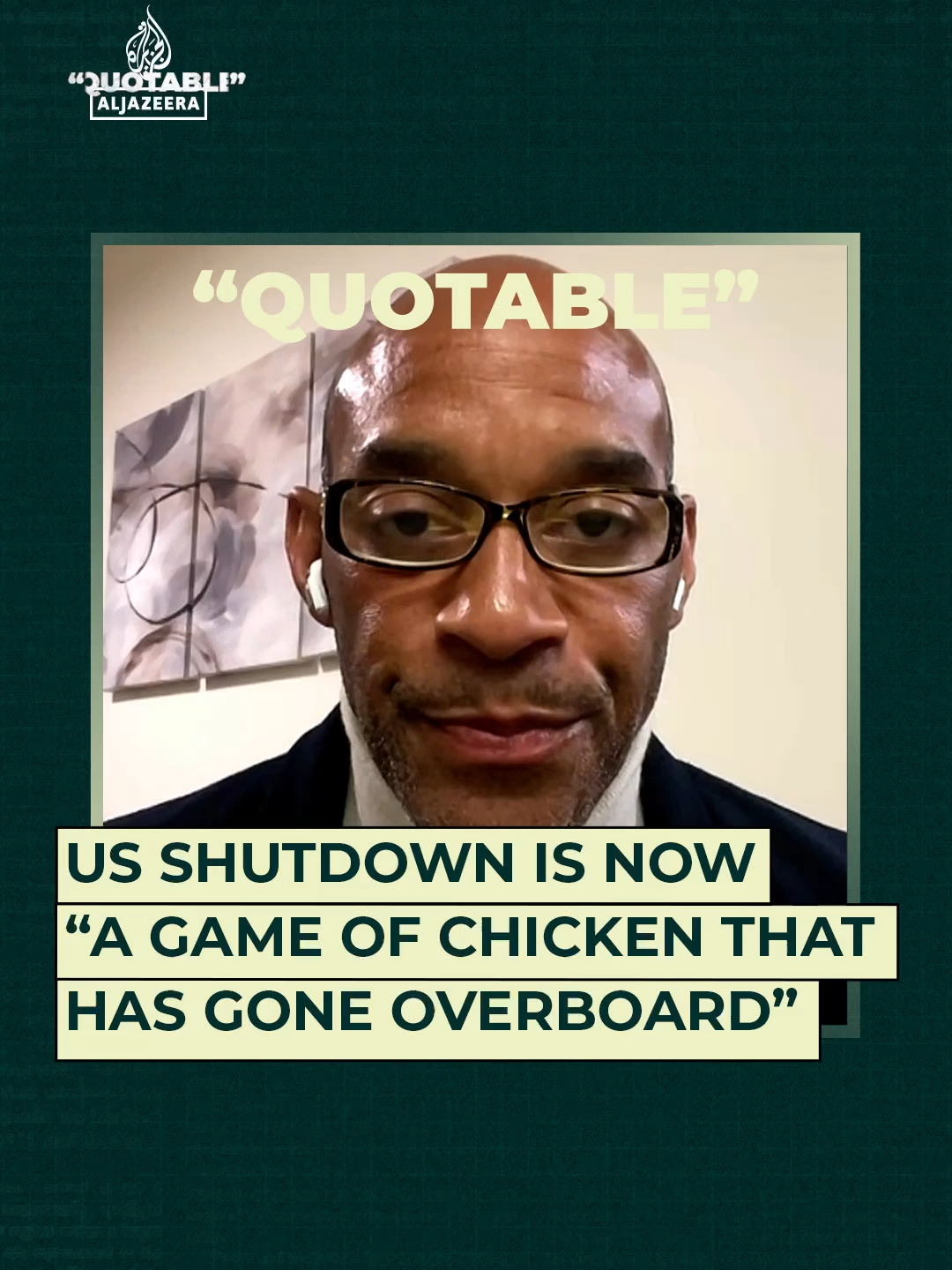 US political analyst Eric Ham says the US government shutdown is no longer about policy - it’s a “game of chicken” that’s spiraled out of control. #news #US