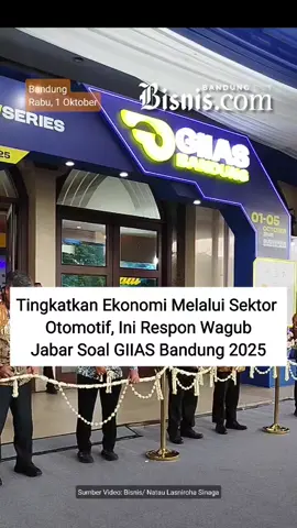 Gelaran Gaikindo Indonesia International Auto Show (GIIAS) 2025 di Kota Bandung, yang berlangsung Sudirman Grand Ballroom, diharapkan mampu memberi stimulus terhadap ekosistem industri otomotif di Jawa Barat. Wakil Gubernur Jawa Barat Erwan Setiawan mengharapkan gelaran pameran otomotif terbesar di Indonesia ini tidak hanya sekadar memertontonkan produk unggulan dari pelbagai merek, tapi juga jadi ajang transfer teknologi, edukasi hingga jadi potensi investasi. Baca berita selengkapnya di Bandung.bisnis.com Penulis artikel: Dea Andriyawan Video: Natau Lasniroha Sinaga #giias2025 #giiasbandung 