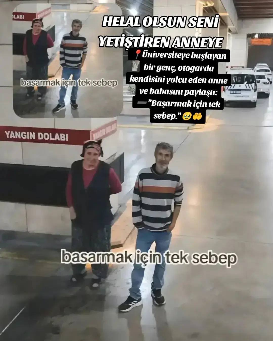 📍Üniversiteye başlayan bir genç, otogarda kendisini yolcu eden anne ve babasını paylaştı: ➖ 