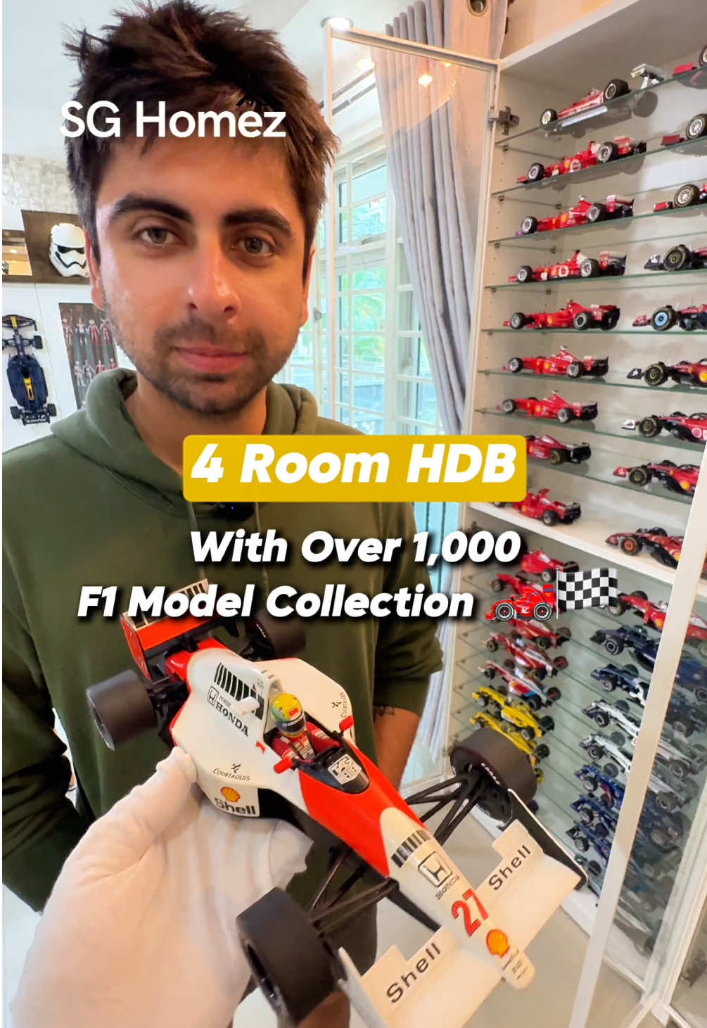 Biggest F1 collection house with @Megafurniture Singapore 🏡 📍134 Joo Seng Rd, level 2, Luventus building, Singapore 368359 Daily 11:30am - 9pm #singaporeproperty #hdb #singaporegp #f1 #f1fans                  