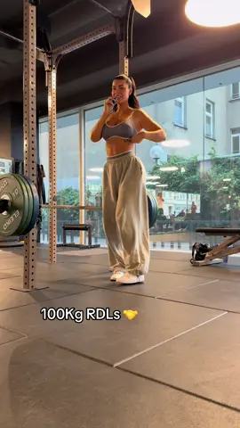 100Kg RDLs 🤝 #fyp #fürdich #GymTok 