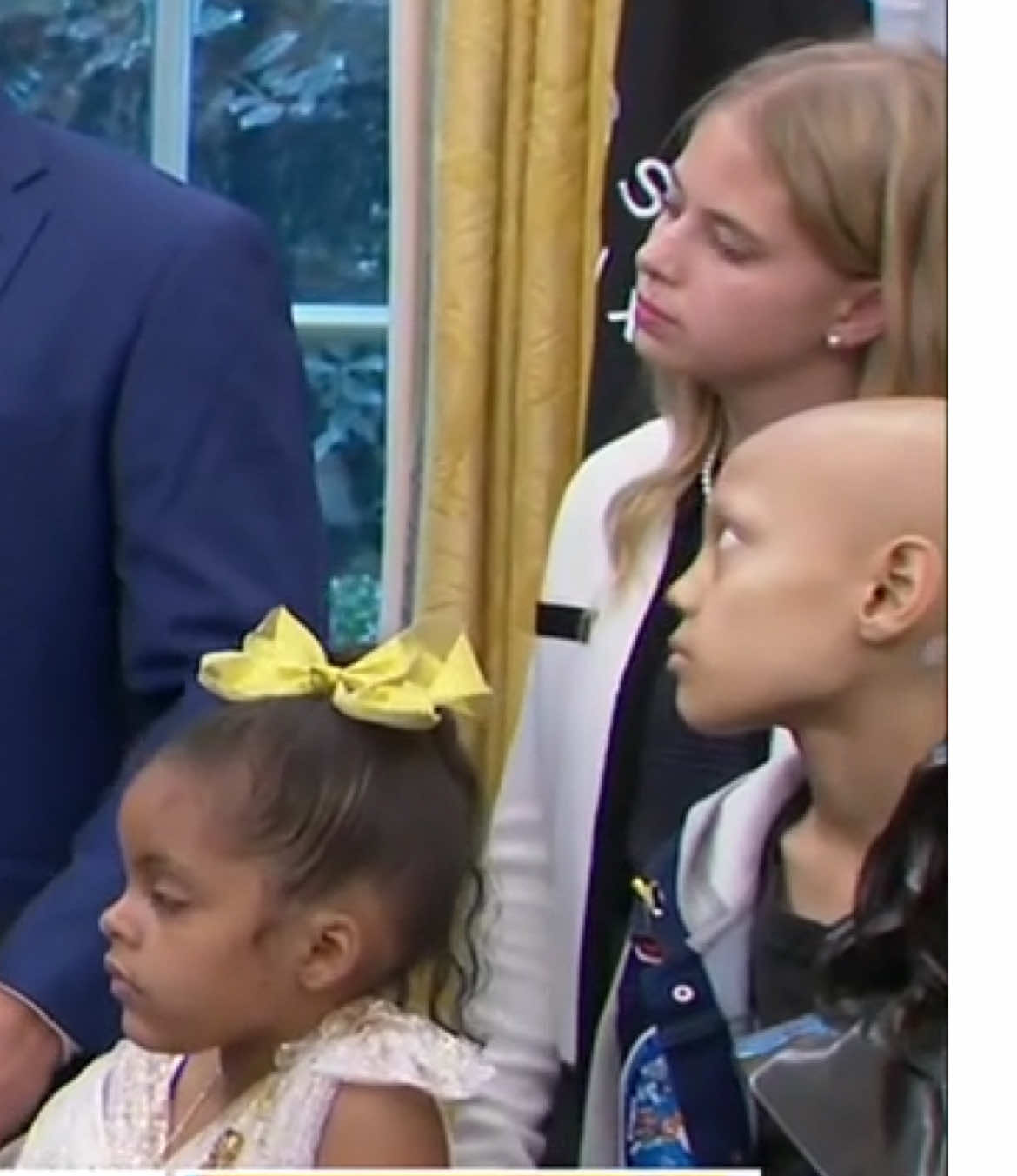 WATCH: Surrounded by young cancer survivors, President Trump pledges millions toward AI-powered pediatric cancer research.