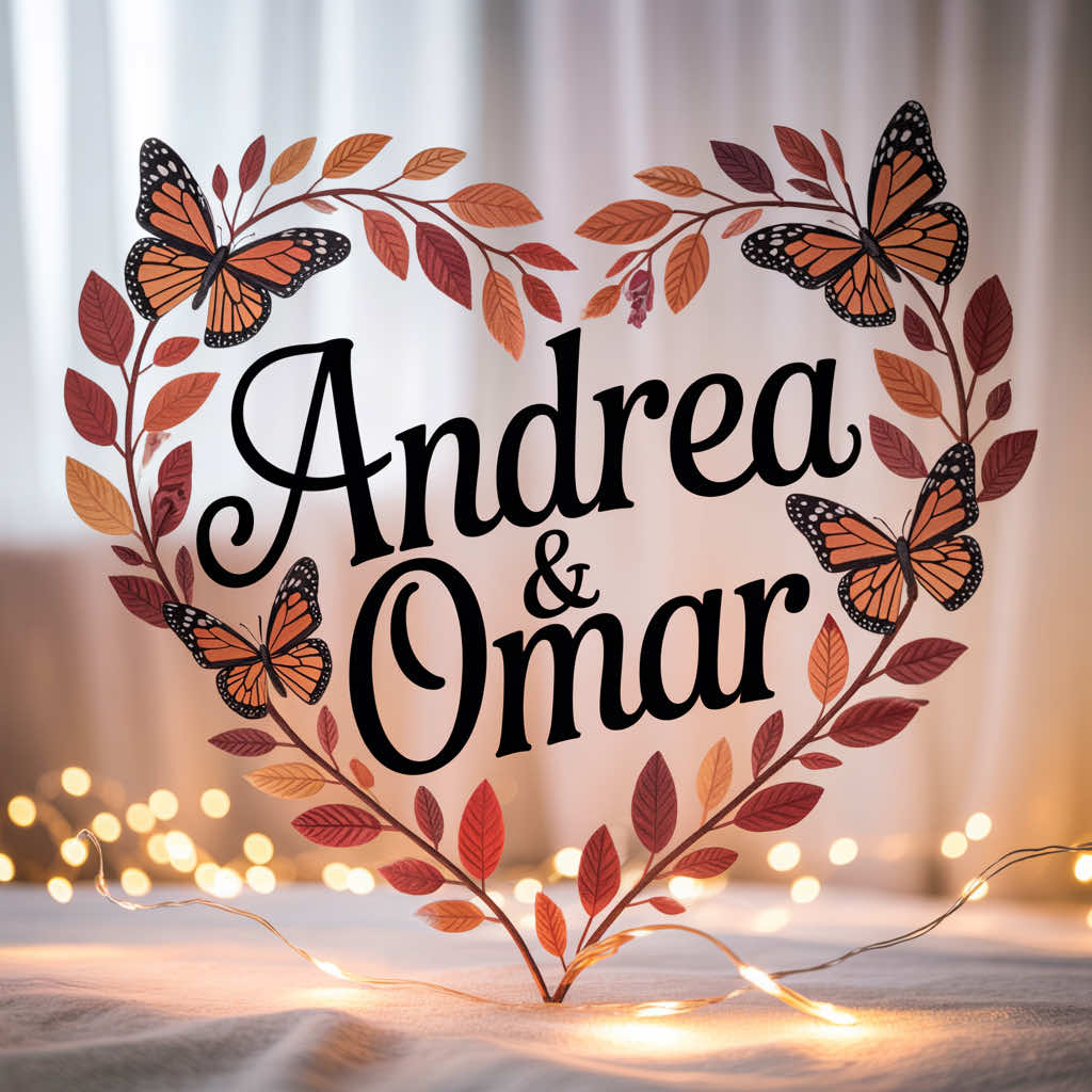 @mi flaco Andrea y Omar!! #nombresbonitos #designer #nombrespersonalizados #design #AndreayOmar 