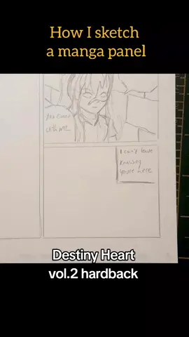 How I sketch a manga panel. Working on drawing my manga again! Finished editing for now. . #Drawing #howtodraw #manga #mangaka #mangaartist 