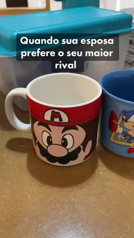 Aqui em casa vivemos numa democracia… #sonic #mario #caneca