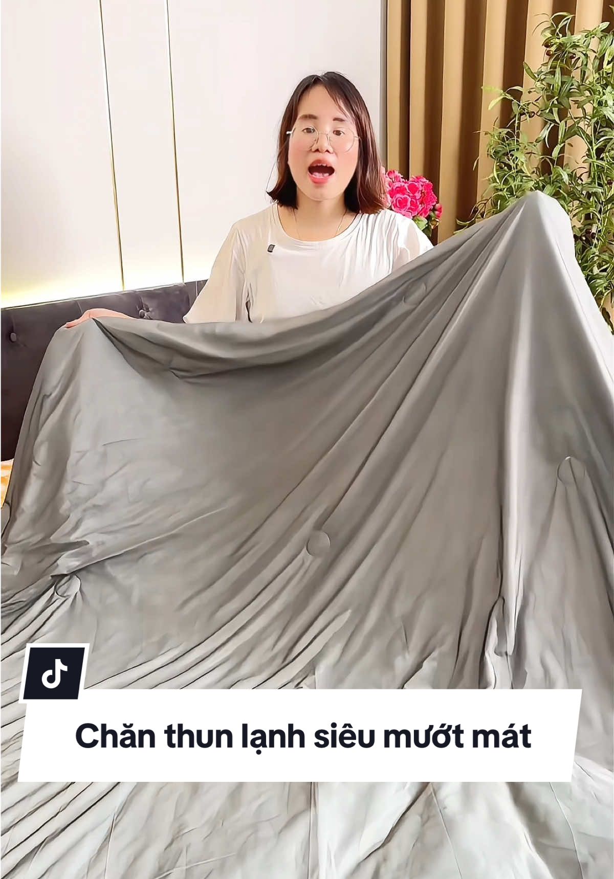 Chăn thun lạnh mềm mịn mướt mát #meoanhcuabinri #chanthunlanh #chandap 