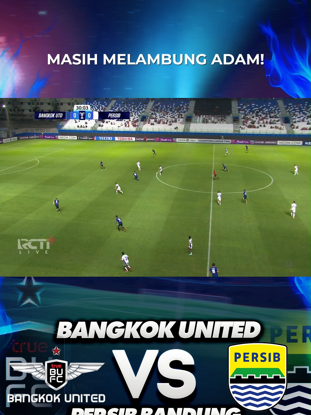 Sundulan Adam Alis masih melambung di atas gawang #RCTIPlusSports #RCTIPlusSuperApp #PersibDay  #ACLTwo #AFCChampionsLeagueTwo
