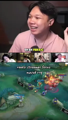 reaksi streamer ferxic masuk rrq #MLBBNEXT2025 #NEXTJagoanMabar #ferxic 
