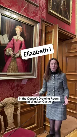 Elizabeth I at Windsor Castle! #history #tudorhistory #tudortiktok #royal 