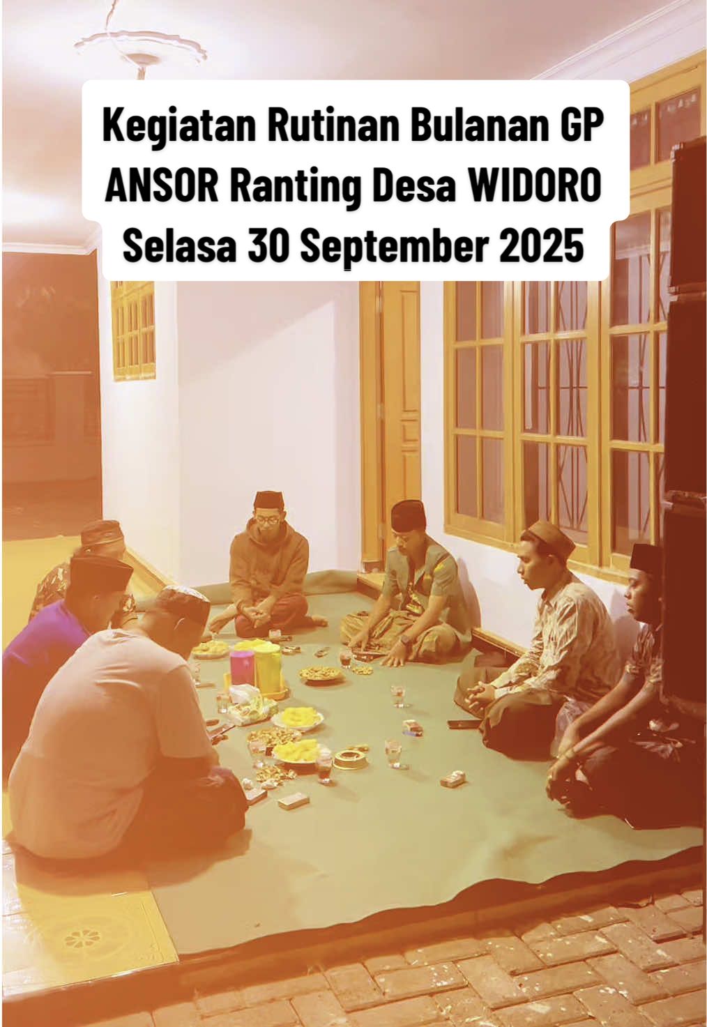 rutinitas bulanan istighosah dan tahlil yang bertempat di kediaman sahabat alvin ni'am, tujuannya adalah untuk mendekatkan diri kepada Allah, memperkuat keimanan, dan mencari ketentraman jiwa. Terima kasih juga kepada sahabat-sahabat ansor yang sudah berkenan hadir di acara rutinan bulanan ini. Tak lupa juga kita berdo'a bersama untuk saudara kita yang sedang tertimpa musibah di ponpes al-khoziny sidoarjo, dan semoga husnul khotimah. Aamiin #lazisnu #ansor #gpansor #nucare #sahabat #widoro #widorokrejengan #fy #fyp #fypage #nucarelazisnu #nu #fypシ 