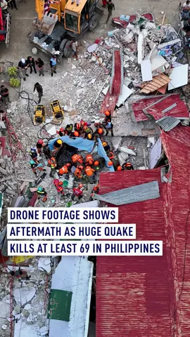A 6.9 magnitude earthquake off the coast of Cebu province has caused widespread devastation, leaving behind collapsed buildings and debris-strewn streets. Officials have confirmed at least 69 fatalities and 147 injuries, and the death toll is expected to rise. Authorities have also reported damage to 22 buildings across the affected region. #philippines #earthquake #cebuprovince #bogocity