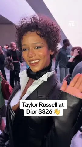 Hi Taylor! 👋 #taylorrussell #dior #TikTokFashion #pfw #dazedfashiontv 