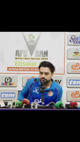 Rashid Khan's Press Conference ahead of the Etisalat Cup T20I Series between Afghanistan and Bangladesh, starting tomorrow in Sharjah. 👍 Rashid Khan's Press Conference ahead of the T20I series, starting tomorrow #fyp 