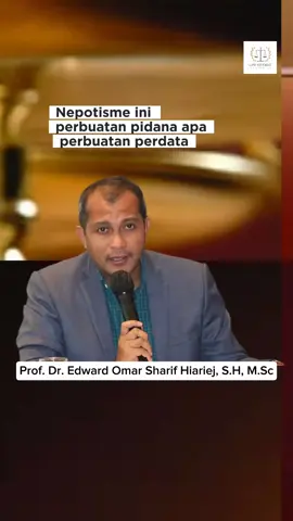 Nepotisme perbuatan pidana atau perdata#tipikor #fakultashukum #mahasiswahukum #edukasihukum #hukumindonesia 