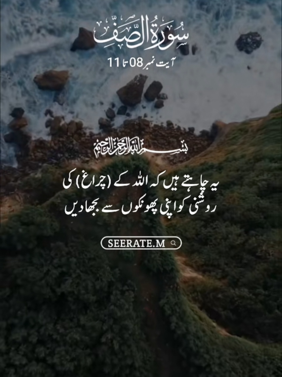 Quran kareem with translation 😍  surat saaf ayat no 08 to 11 #quran #hadees #islam #seerate_m #viral 