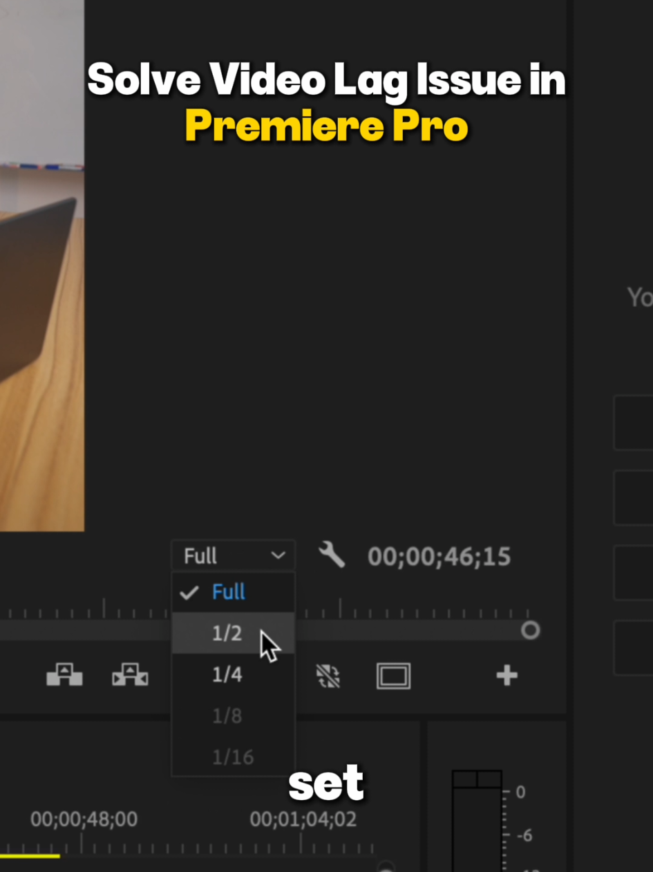 How to solve premiere pro footage lag issue? #premierepro #proxy #lag #editing 
