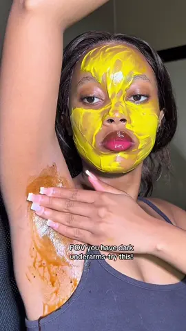 Found this hack on tik tok and I can say I can’t wait for the results😍try this and come back to this video to confirm if it works!#iloveremo_ #diyskincare #darkunderarms #diyskincarehacks #skincare 