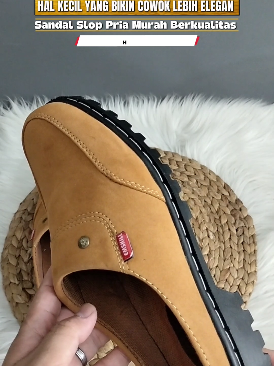 Sandal Slop Pria Premium. Kuat, stylish dan elegan ! #sandalsloppria #sandalslop #sloppria #fyp #viral 