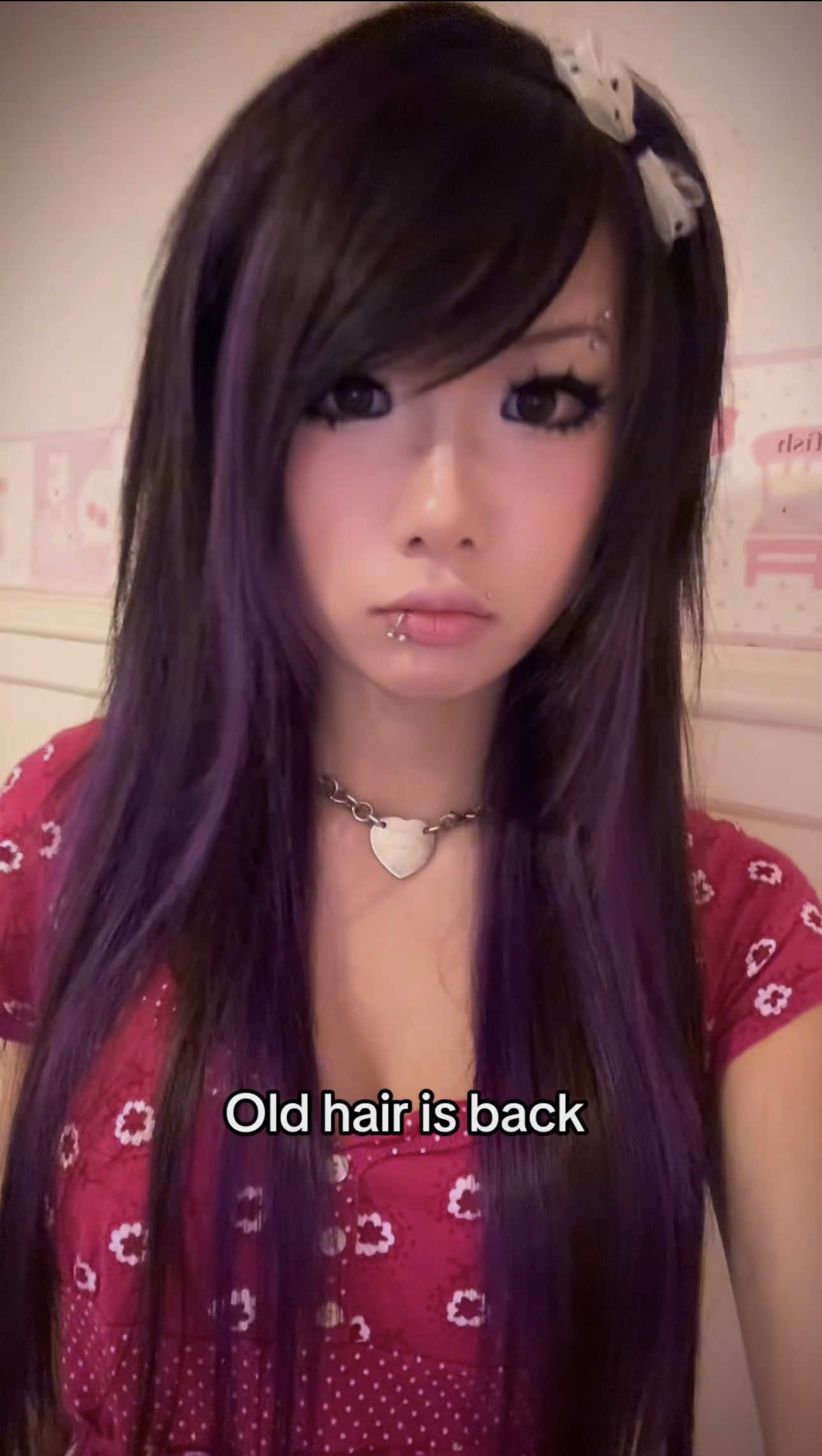I was so sick in the first clip #hello #scenehair