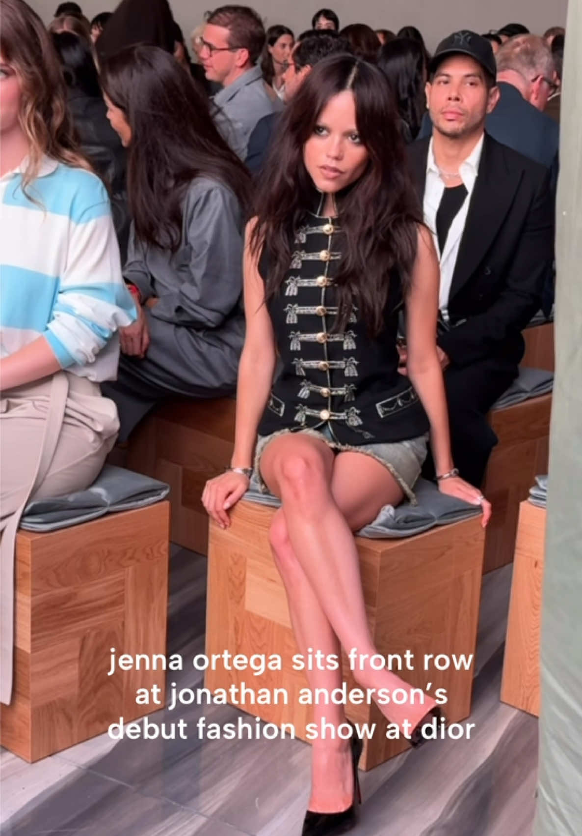 #JennaOrtega is a #Dior diva. The superstar wore pieces from the brand’s new womenswear collection at #JonathanAnderson’s fashion show debut during #ParisFashionWeek. We want everything she is wearing.