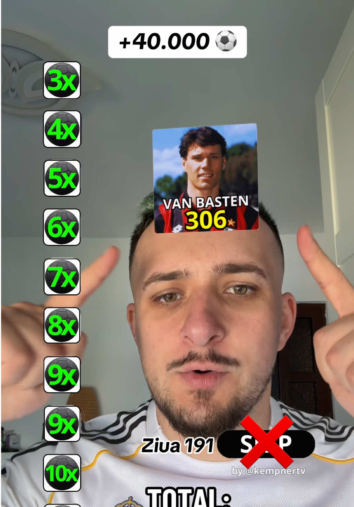 ZIUA 191 | Știu sigur ca asta va fi ziua mea norocoasă ‼️ #fotbalcuvanez #footballtiktok #challenge #target #fyp 
