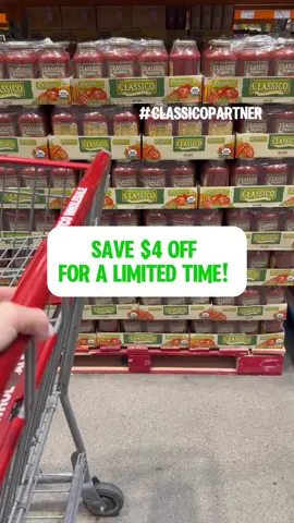 Save $4 off this 3-pack of @Classico Organic Tomato, Herbs & Spices Pasta Sauce at Costco for a limited time! #ClassicoPartner -Real, simple, organic ingredients you can see and taste with a rich and Rustic homemade flavor. Stock up at Costco Nationwide before the sale ends! #mealideas #costcodeals 