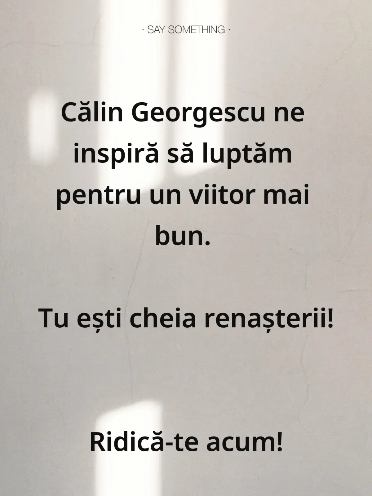 #CalinGeorgescu #RomaniaViitoare #TineriPatrioti #Schimbare