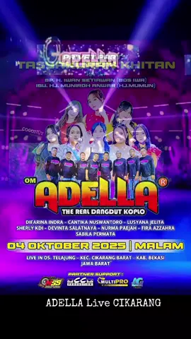 ADELLA Perfom CIKARANG Desa Telajung Cikarang barat,Live Malam......#adella #cumicumiaudio #difarinaindra #cantikanuswantoro #coconutaudio 