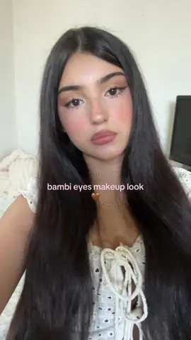 Bambi eyes makeup look🤎 #makeup #girls #makeuphacks 