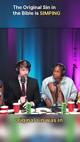 On Fresh and Fit Podcast, guest ‘Women Propaganda’ drops a bold take — saying the real original sin in the Bible is SIMPING!🔥😂 This wild debate had the whole studio reacting. #freshandfit #viralpodcast #debate #trendin #myrongaines 