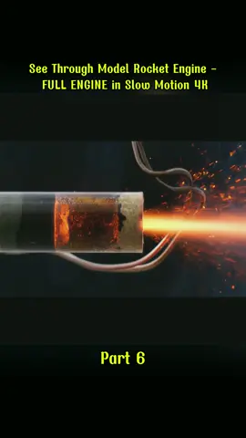 See Through Model Rocket Engine -FULL ENGINE in Slow Motion 4K #through #model #rocket #rocket #motion 