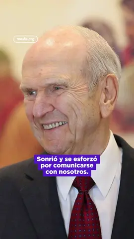 El presidente Nelson siempre mantuvo su sonrisa y mirada llena de amor hacia cada uno de los hijos de Dios #russellmnelson #tributo #dallinhoaks