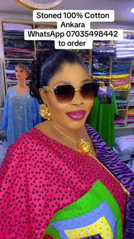 New in❤️💃 Stoned 100% Cotton Ankara Well Embellished With Kwaroski No 1 Stones #fyppppppppppppppppppppppp #fypシ゚viral🖤tiktok #  #viralvideos #❤️ #dontletthisflop 