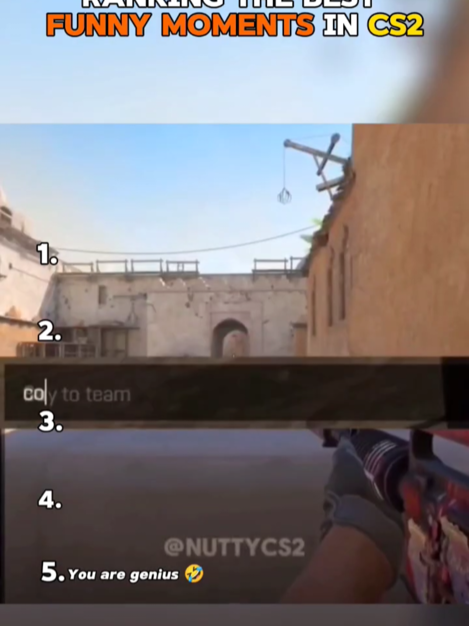 Top 5 best funny Moments in CS2 😂  #cs2 #counterstrike2 #cs2funny #cs2clips #gaming 