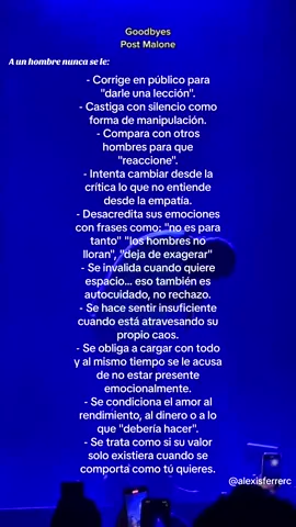 #postmalone #goodbyes #terapia #share #hombres #hommies #todos  No quiere decir que lo que les expreso sea correcto pero es mi forma de pensar que tanto hombres como mujeres deberían de considerar.