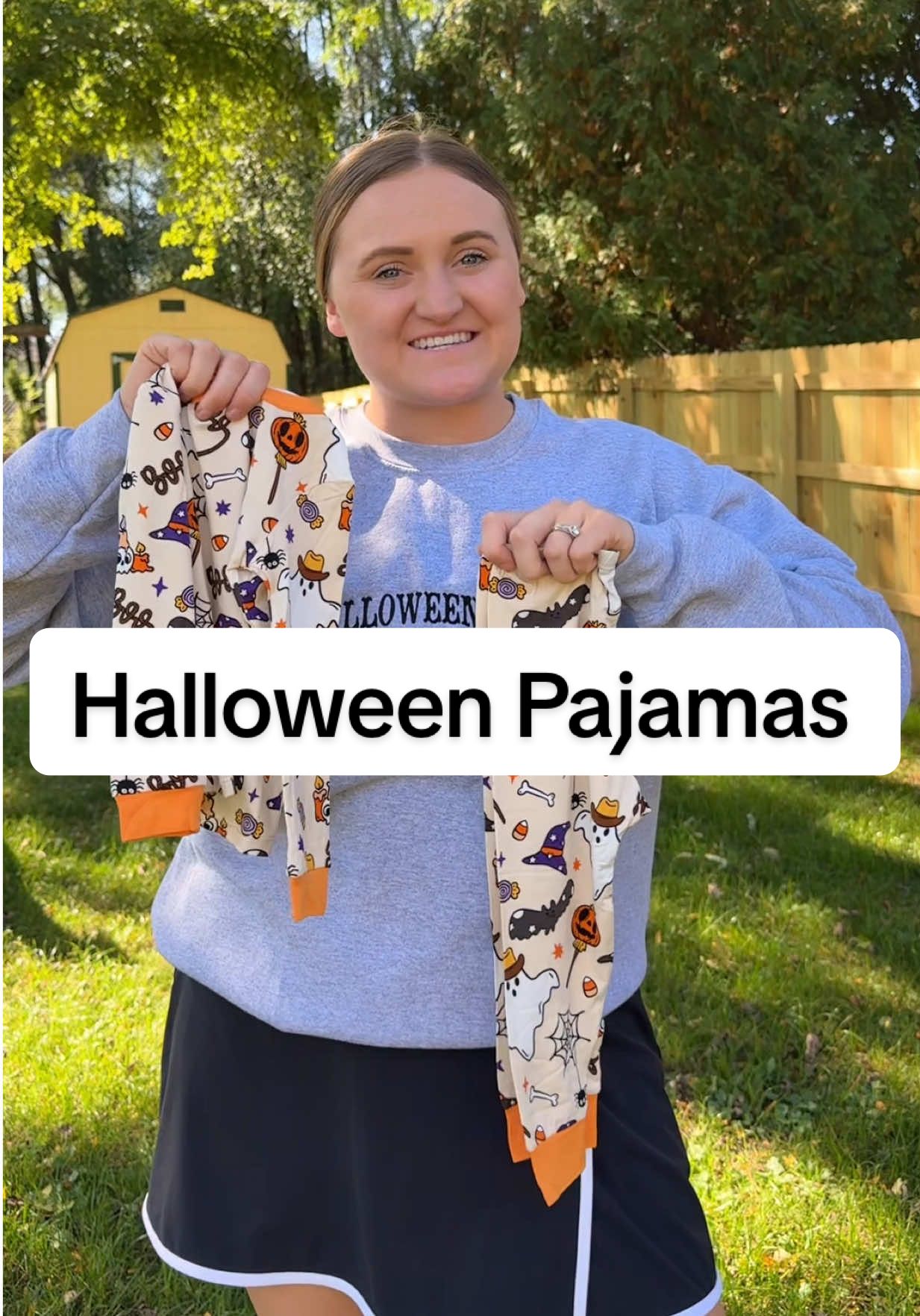 Such a cute pattern!! #halloween #bamboo #halloweenpajamas #tiktokshop 