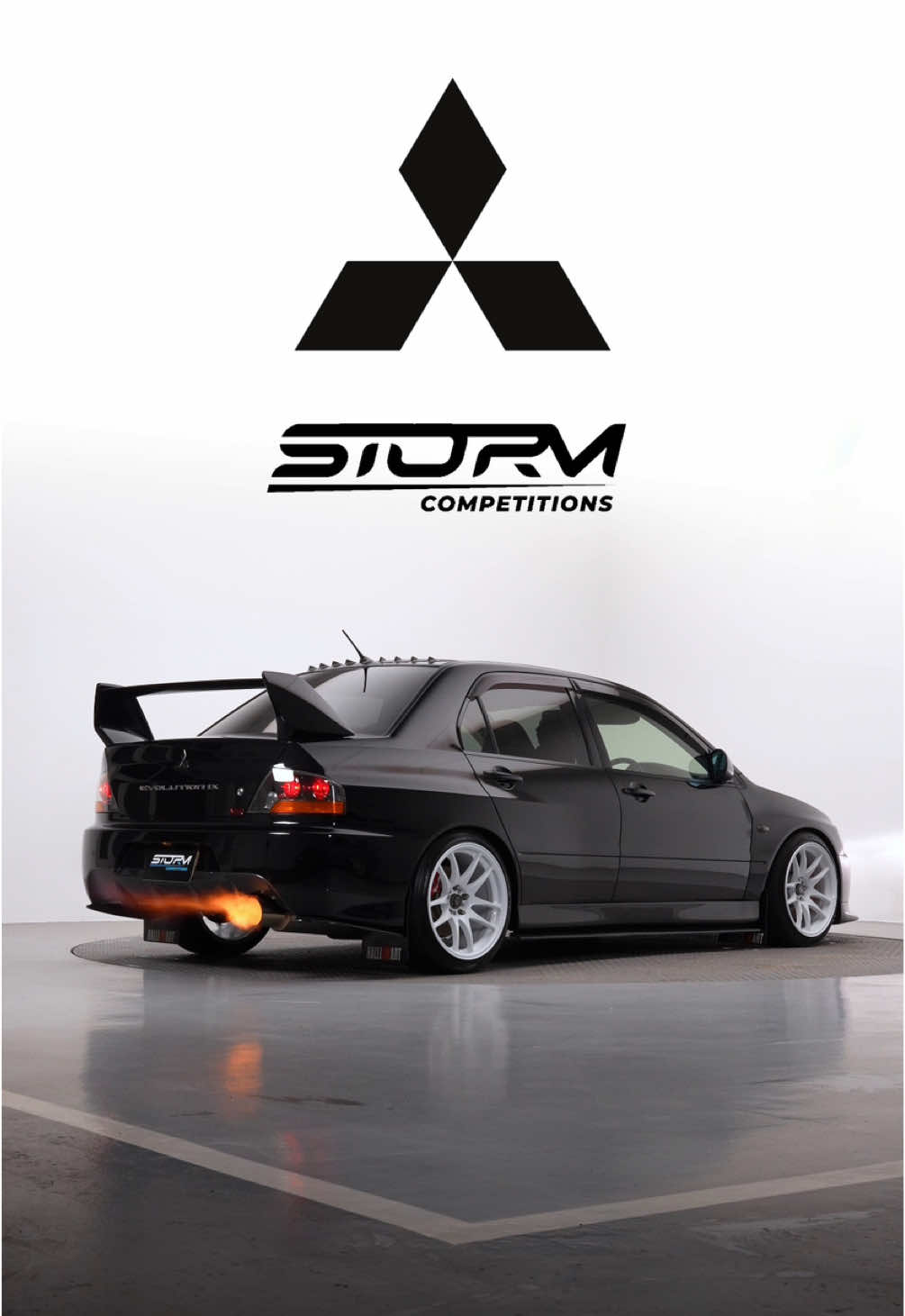 Our latest evo is live & this one’s an absolute monster, link ecu, nearly 400hp, antilag & possibly the cleanest one we’ve done so far😈 #stormcompetitions #mitsubishievo #evo9 #jdmcars #modifiedcars