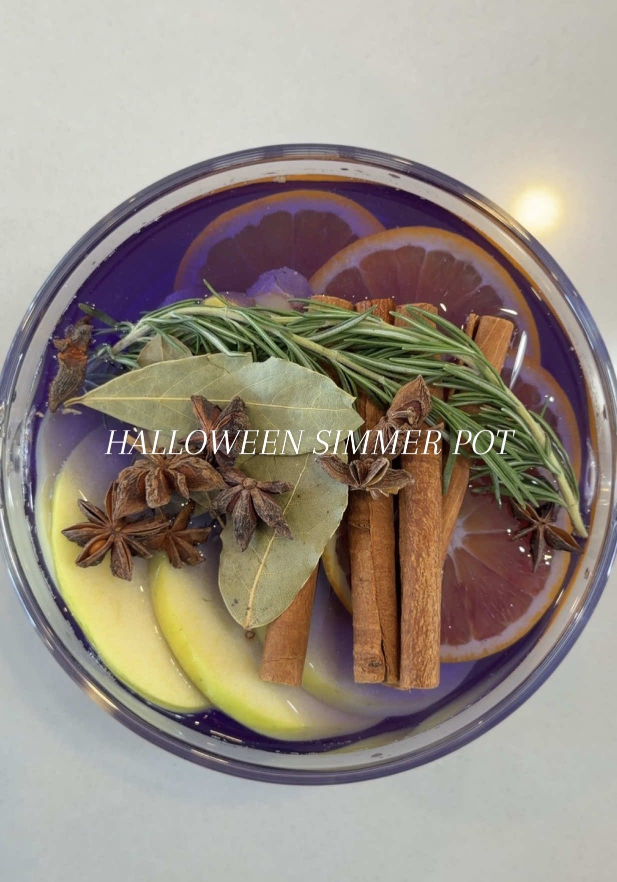 Happy October 1st 🔮 Starting spooky season off with a Halloween simmer pot 💜🪄 #simmerpot #halloween #asmr #satisfyingvideos #relaxing 
